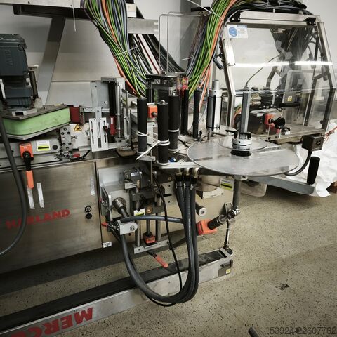 Edelstahl Etikettieranlage Lablemaschine Harland Machine systems Mercury