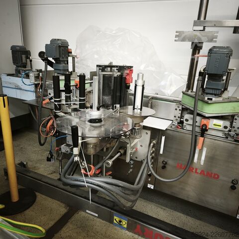 Edelstahl Etikettieranlage Lablemaschine Harland Machine systems Mercury