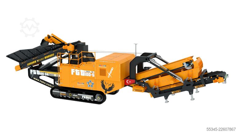 Crushing equipment/mobile crushing plant FABO Crushing Equipment FTT-100-S Mobile Tertiary Impact Crusher
