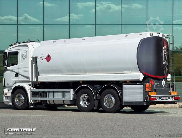 Hazardous materials truck SCANIA R500 V8 EURO 5 FULL AIR 6X2 FULL ADR FUEL DIESEL