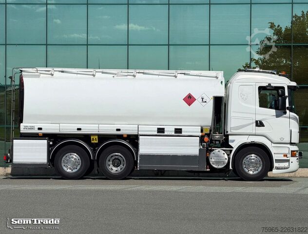 Hazardous materials truck SCANIA R500 V8 EURO 5 FULL AIR 6X2 FULL ADR FUEL DIESEL