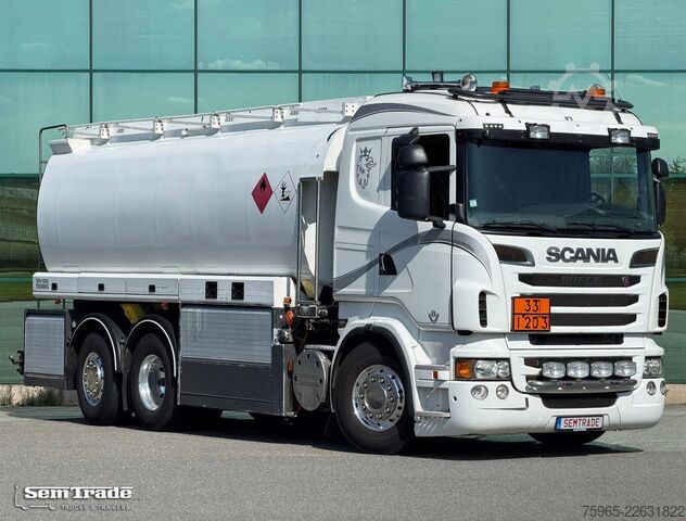 Hazardous materials truck SCANIA R500 V8 EURO 5 FULL AIR 6X2 FULL ADR FUEL DIESEL