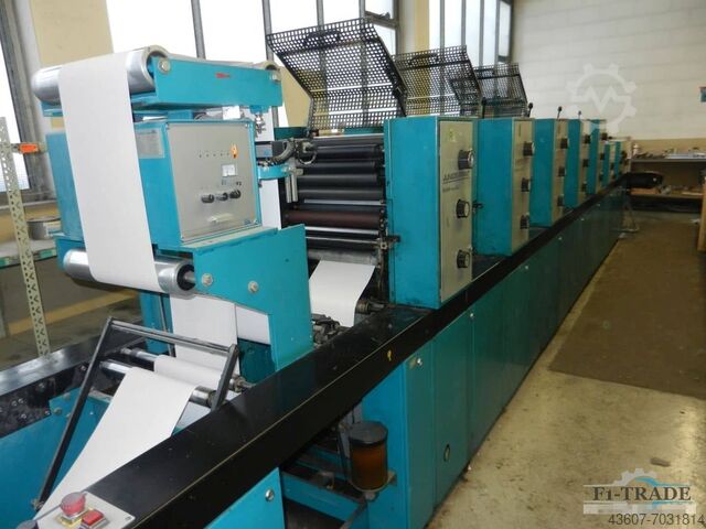 5-Color Label- and Business Form Printing Machine Edelmann Junior Print DR2450