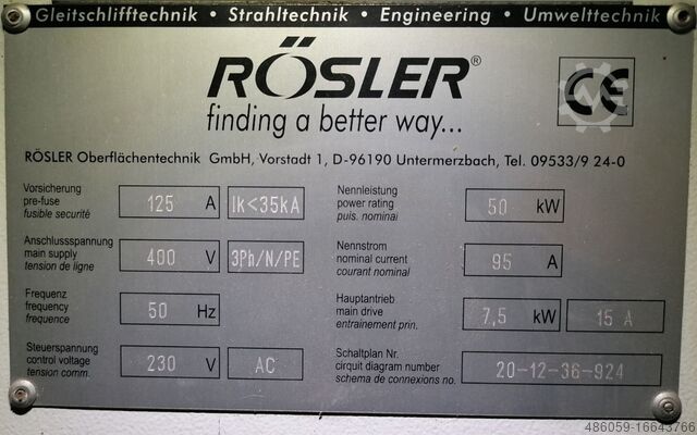 Shot blasting machine Rösler RRB 11/5