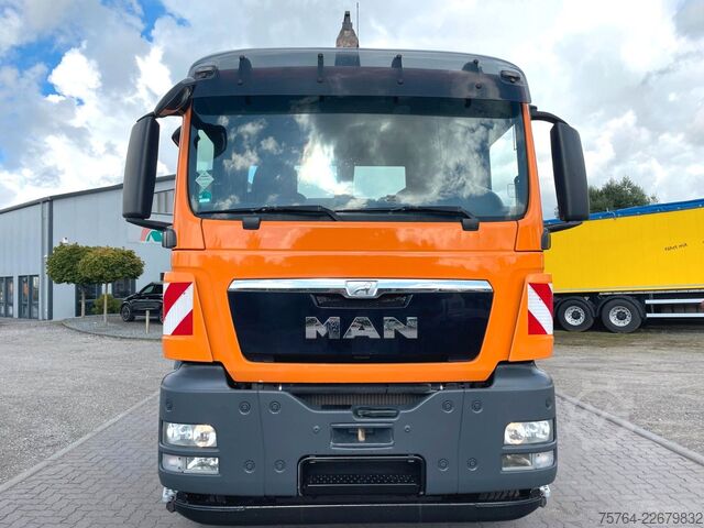Abrollkipper MAN TGS 35.440 / HIAB XR26.59 / 8x4 /Gelenkt/ 67 tkm