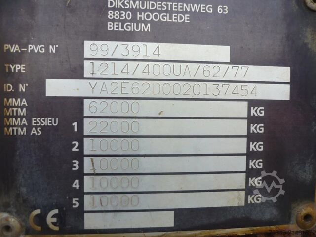 Loading platform MOL 4 Axel ballast trailer