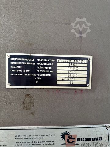 Press brake Casanova XCN 20 300t x 4100mm