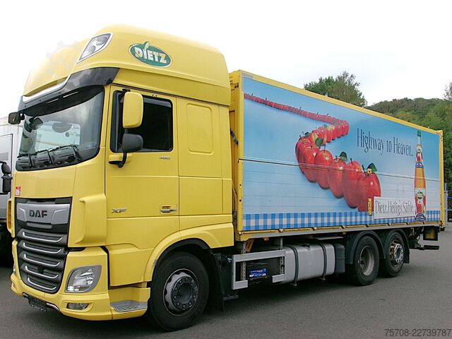 LKW mit Getränkeaufbau DAF XF 480*7,7m Schwenkwand*LBW*Lift/Lenk*Standklima