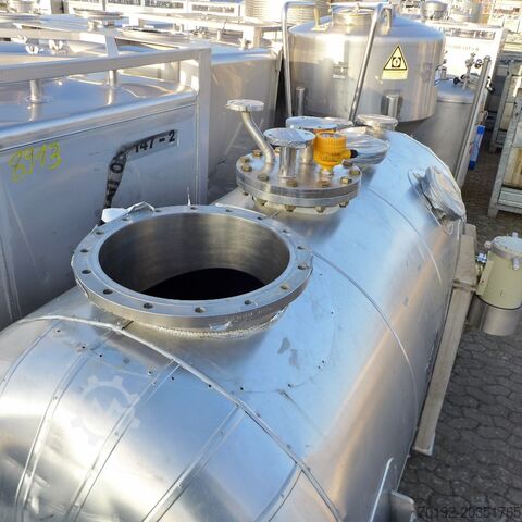 1600 liter insulated pressure tank made of V4A INDAP Industrieapparate 9049