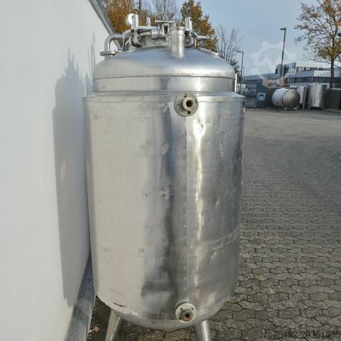 750 liter heatable/coolable pressure tank made of V4A Gross Apparatebau 7272