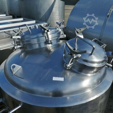 650 liter heatable/coolable pressure tank made of V4A Precision Stainless 6977