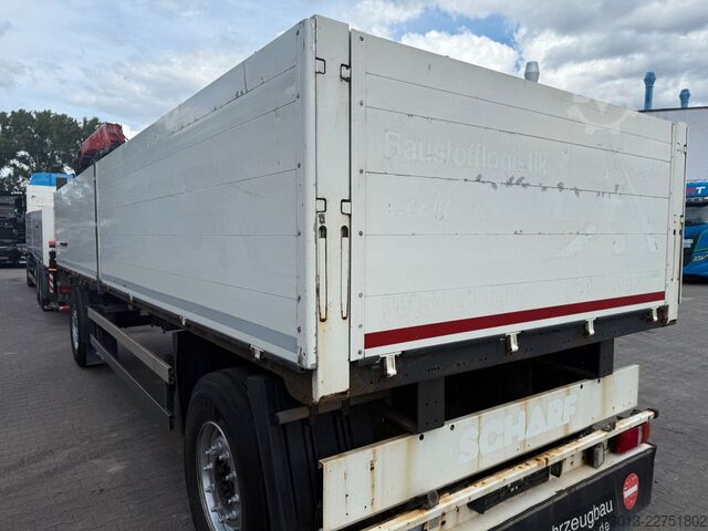 Flatbed truck MAN TGX 26.470 Euro 6 Abrollkipper mit Ladekran