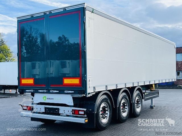 Open semitrailer with tarp Berger Curtainsider Coil