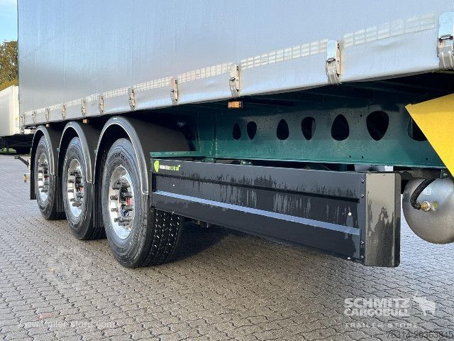 Open semitrailer with tarp Berger Curtainsider Coil