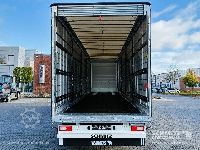 Open semitrailer with tarp Schmitz Cargobull Curtainsider Mega Getränke