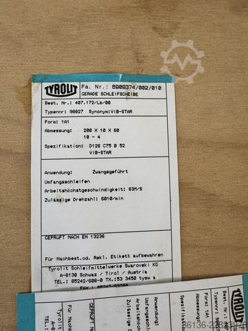 Conveyor Schleifscheiben HSS für  Weinig Rondamat Schleifscheiben