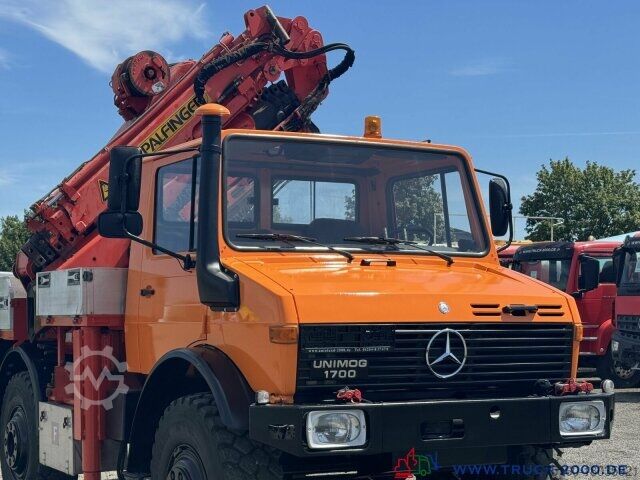 Autokran Unimog U1700 Kran PK16000 + Jib Höhe 22,50m + Winde