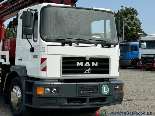 Autokran MAN 18.260 Cormach Dachdeck- Montagekran 35m + Winde