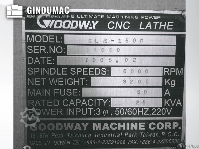 Horizontal-Drehmaschine Goodway GLS 150M
