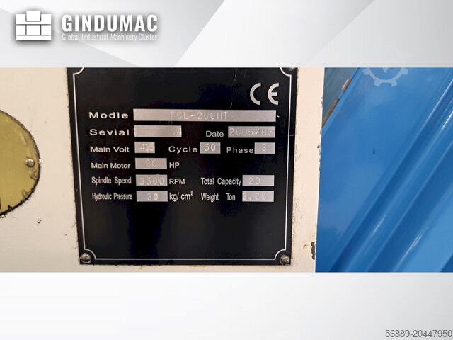 Horizontal-Drehmaschine Dugard Eagle FCL-200HT