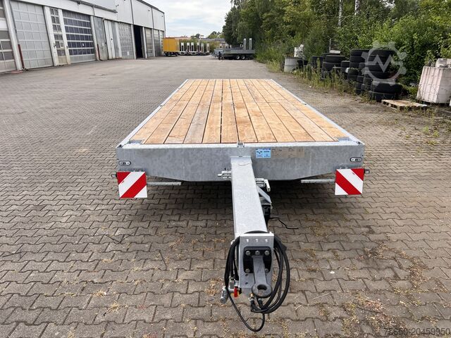 Anhänger mit offener Pritsche Möslein THT 14-G 7,20 L ausziehbar  13,9 t Tandemanhänger- Tieflader, ausziehbarLuftgefedert
