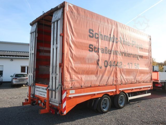 Low loader trailer Stürenberg Stürenberg Tandem Tieflader Plane Spriegel Rampen