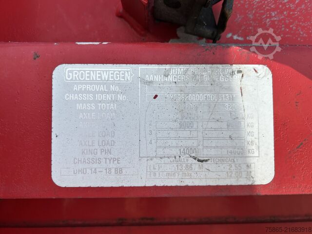 Koffer Groenewegen Jumbo / DRO-14-18 / Koffer / LBW / 2x Lenk Asch...