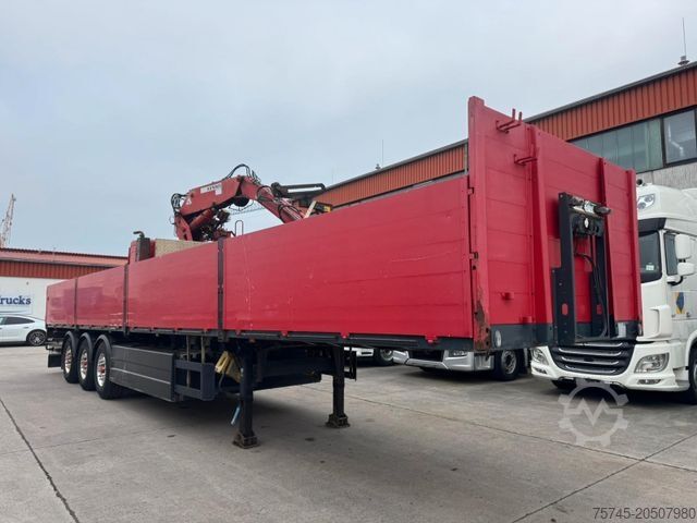 Auflieger mit offener Pritsche SCHWARZMÜLLER J903 *LADEKRAN * KENNIS KRAN * ALCOA *LIIFT&LENK