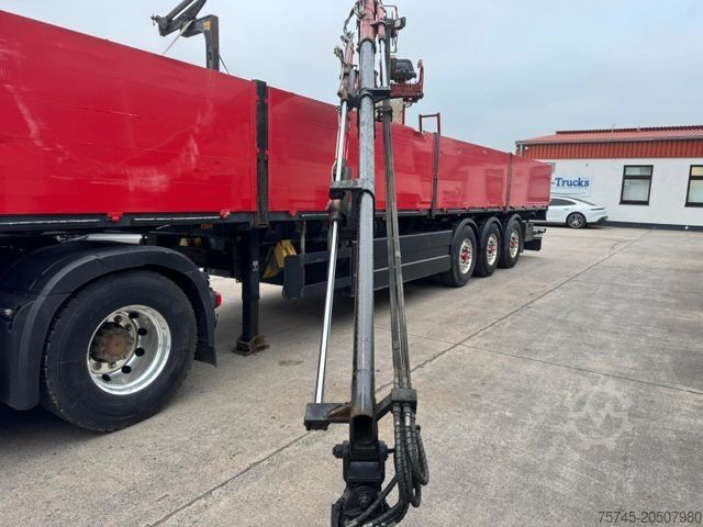 Auflieger mit offener Pritsche SCHWARZMÜLLER J903 *LADEKRAN * KENNIS KRAN * ALCOA *LIIFT&LENK