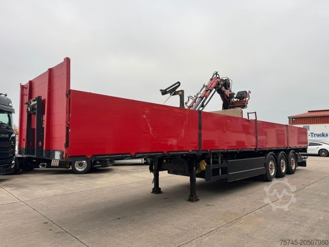 Auflieger mit offener Pritsche SCHWARZMÜLLER J903 *LADEKRAN * KENNIS KRAN * ALCOA *LIIFT&LENK