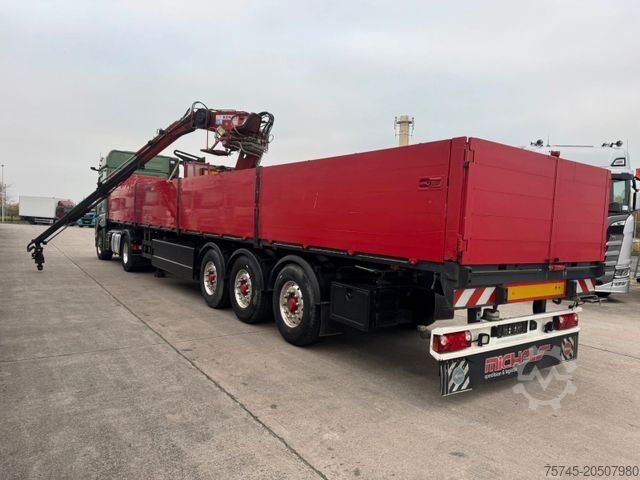 Auflieger mit offener Pritsche SCHWARZMÜLLER J903 *LADEKRAN * KENNIS KRAN * ALCOA *LIIFT&LENK