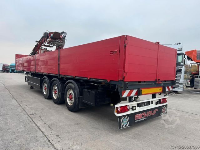 Auflieger mit offener Pritsche SCHWARZMÜLLER J903 *LADEKRAN * KENNIS KRAN * ALCOA *LIIFT&LENK