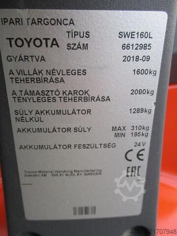 High lifting pallet truck TOYOTA SWE160L