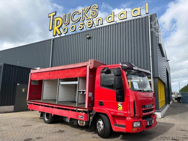 Curtain sided Iveco EUROCARGO 90E18 + EURO 5 + LOW KM + 3 STOELEN