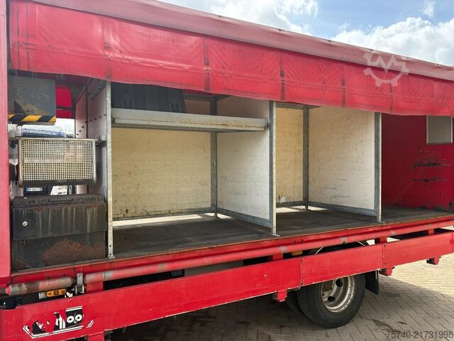 Curtain sided Iveco EUROCARGO 90E18 + EURO 5 + LOW KM + 3 STOELEN