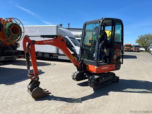 Mini excavator KUBOTA Minibagger KX 016-4 Minibagger nur 1.824 h