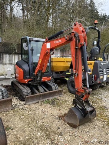 Mini excavator KUBOTA Minibagger U 27 - 4 Minibagger HI Kurzheck 1927h