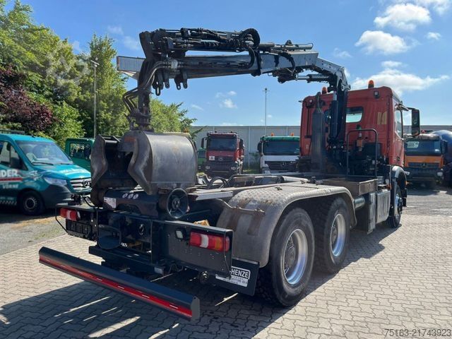 Roll-off tipper truck MERCEDES-BENZ Arocs 2643 L 6x4 Abrollkipper mit Kran Funk+Grei