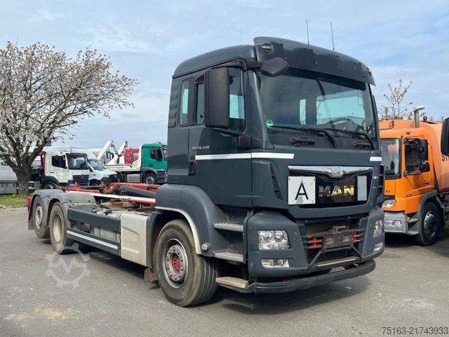 Roll-off tipper truck MAN TG-S 26.440 6x2-2 BL Abrollkipper Schub/Knickarm