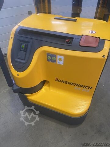 Electric pedestrian stacker, pallet truck, Ameise (brand name for electric pallet trolleys) JUNGHEINRICH EJC 214