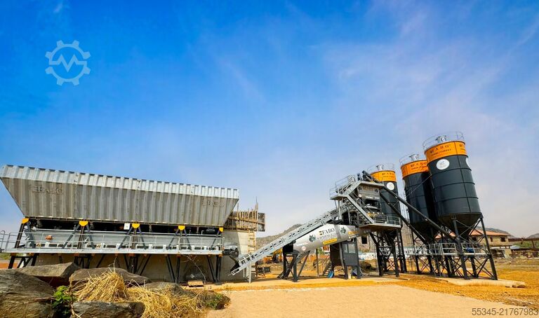 Concrete mixing plant / concrete plant FABO Concrete Batching Plant 160 m3 Compact Concrete Batching Plant