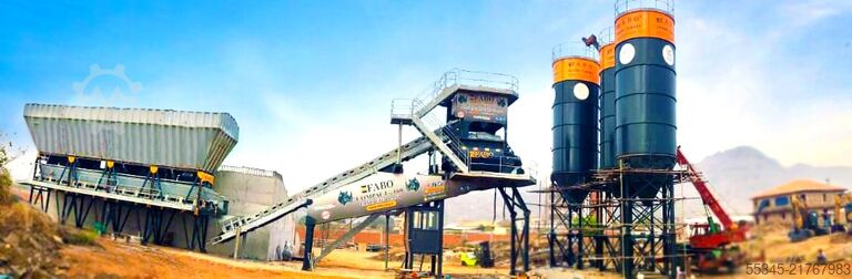 Concrete mixing plant / concrete plant FABO Concrete Batching Plant 160 m3 Compact Concrete Batching Plant