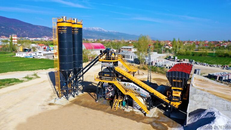 Concrete mixing plant / concrete plant FABO Concrete Batching Plant 120 M3/H Compact Concrete Batching Plant