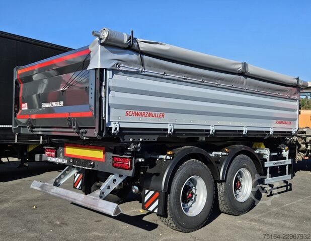 Three-way tipper trailer Schwarzmüller Tadnem-Kippanhänger Plane, Zurrringe