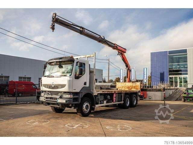▷ Used Flatbed open Renault KERAX 380DXI E5 PK18TM/3EXT for sale 