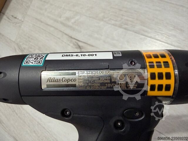  Atlas Copco ETP STB34  18V komplet Wkrętarka akumulatorowa