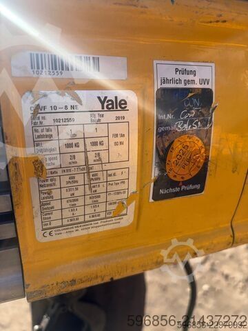 Yale CPVF 10-8 NE chain hoist, 1000 kg, year 2019, radio remote control Yale CPVF 10-8 NE 1000 kg 2019 sterowanie radiowe Wciągnik łańcuchowy