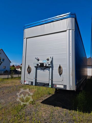 Open semitrailer with tarp SCHWARZMÜLLER POWER LINE  SAF  1. und 3. Achslift Ladebordwand