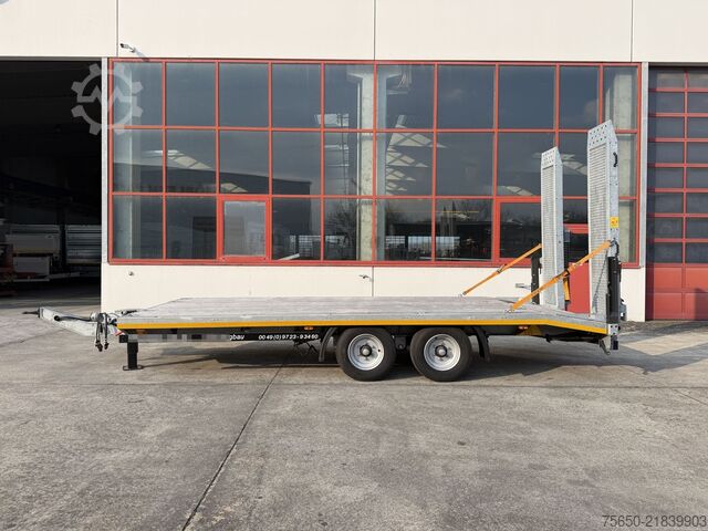 Low loader trailer Möslein TTS 11 Schwebheim  Tandemtieflader, Neuwertig