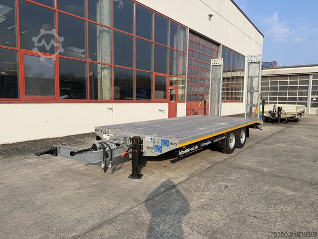 Low loader trailer Möslein TTS 11 Schwebheim  Tandemtieflader, Neuwertig